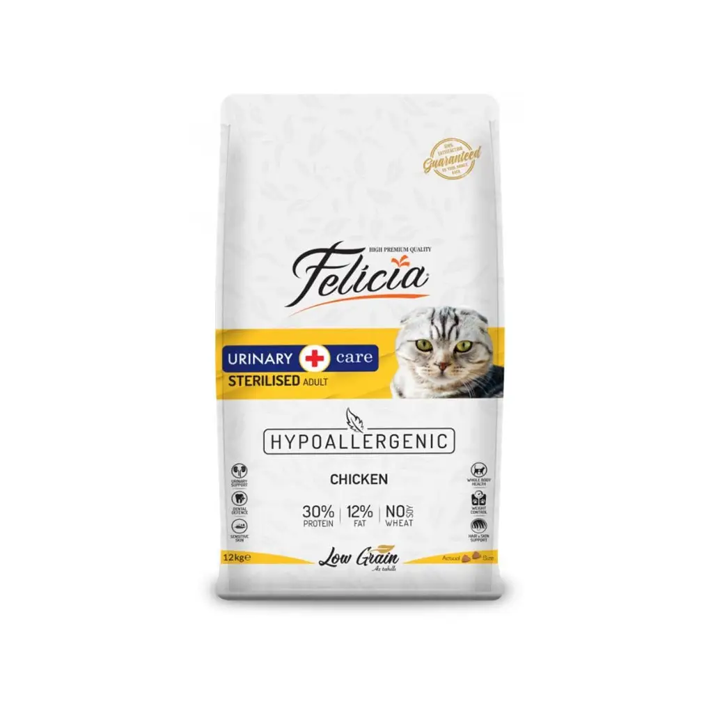 Felicia Urinary Care LG Sterilised Cat Food Chicken 2KG