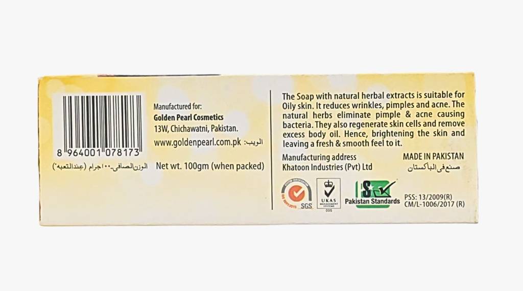 golden pearl whitening soap for acne and oily skin 2