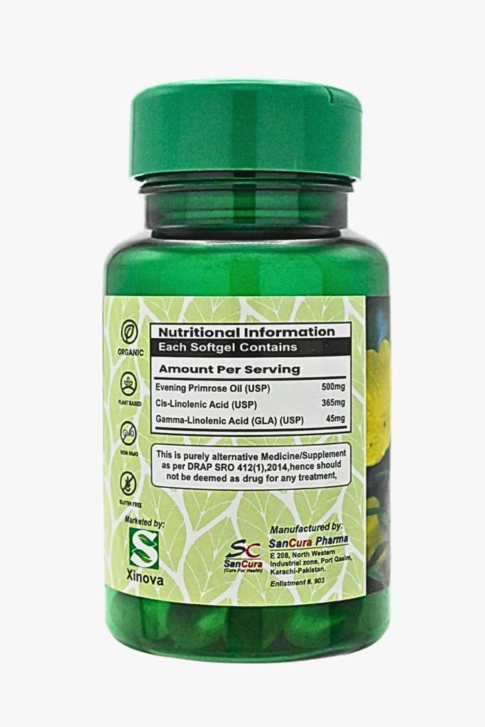 EPO Soft Evening Primrose Oil 500 mg Capsules