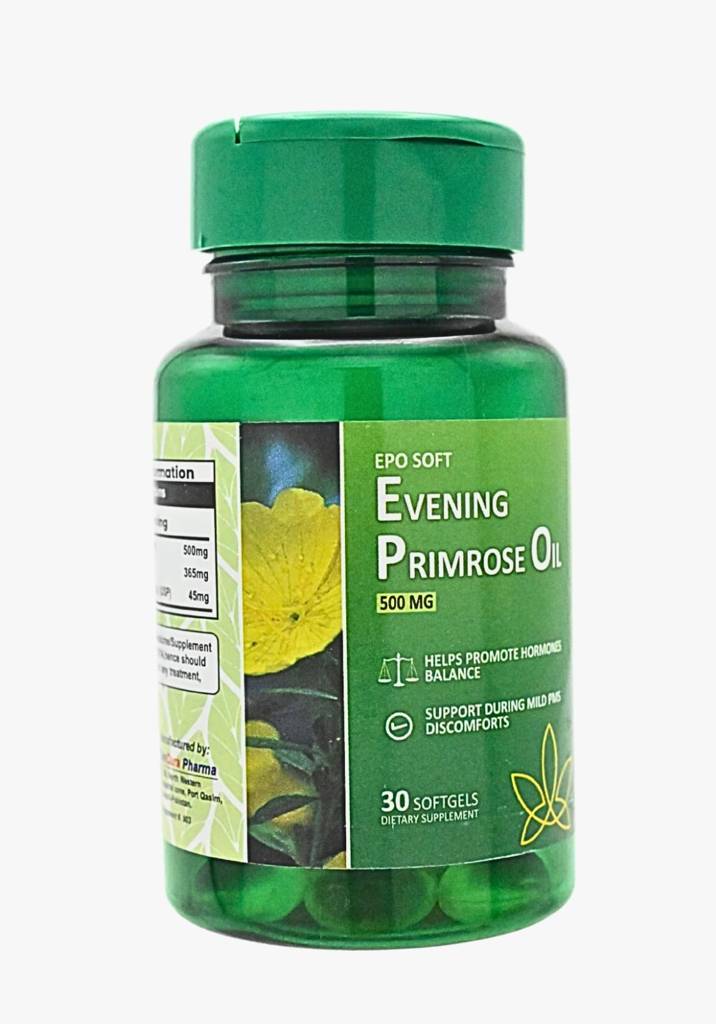 EPO Soft Evening Primrose Oil 500 mg Capsules