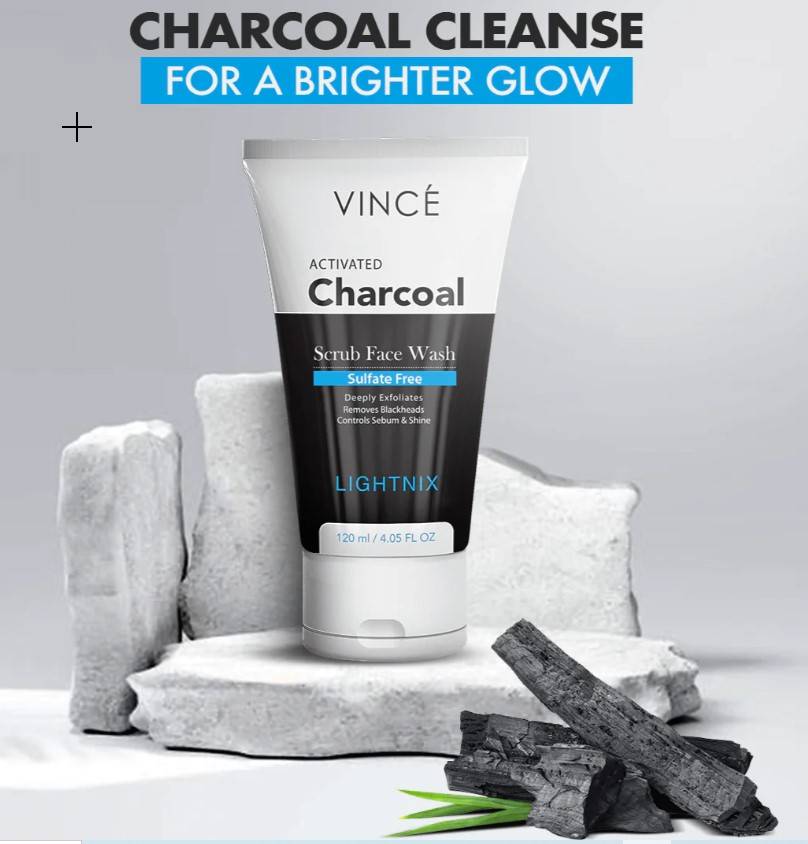 Vince Charcoal Scrub Face Wash