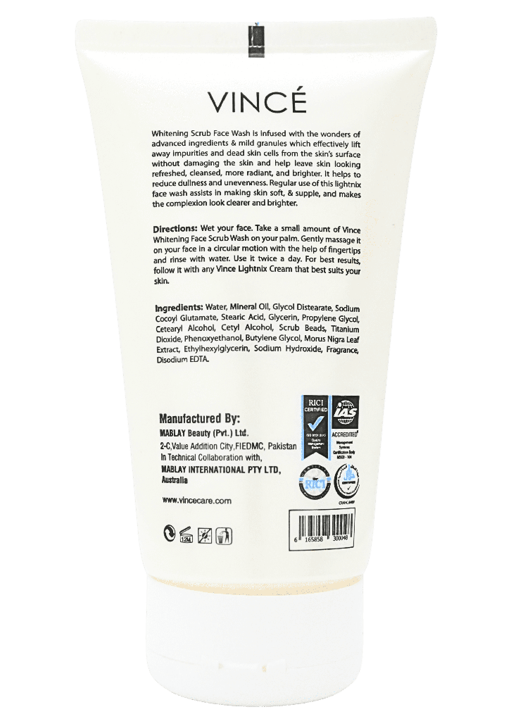 Vince Whitening Scrub Face Wash