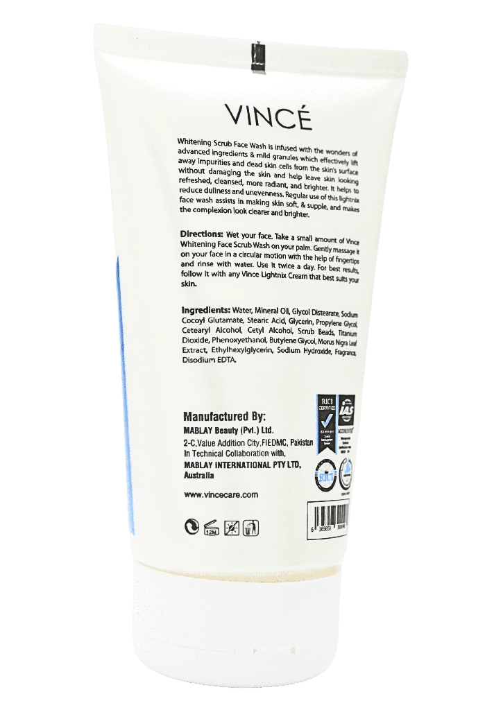 Vince Whitening Scrub Face Wash
