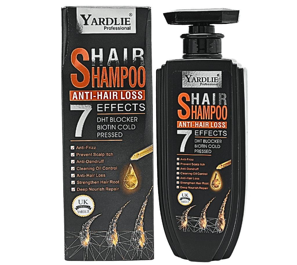Yardlie Professional Anti hair Loss Shampoo| 7 Powerful Effects in One Bottle